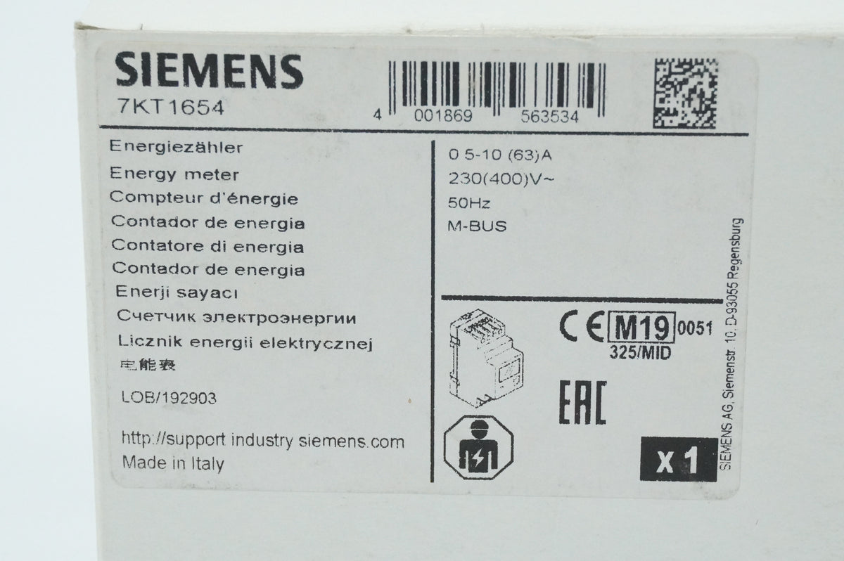 Siemens 7KT1654 7KT1654 Energy Meter