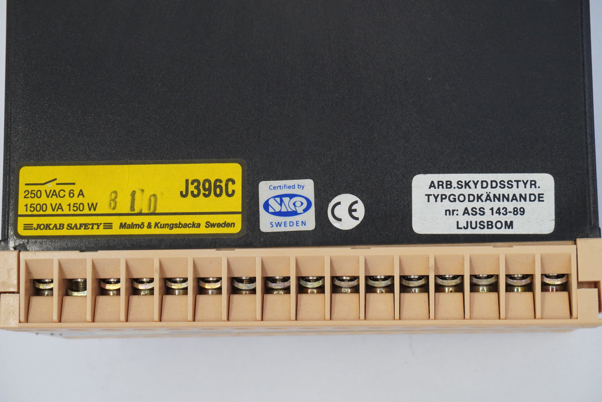 Jokab Safety J396C Ljusbom Light Curtain / Light Beam Safety Control Unit/Relay
