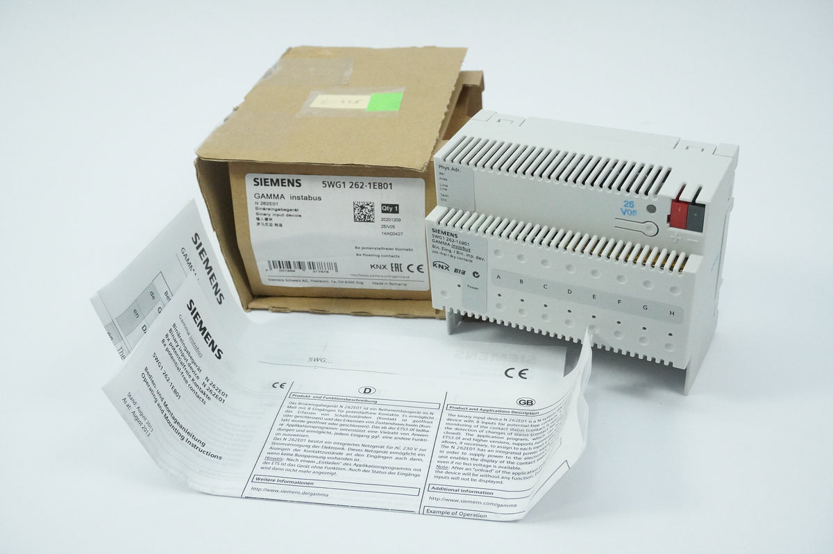 Siemens 5WG1 262-1EB01 GAMMA instabus Binary Input Device N 262E01