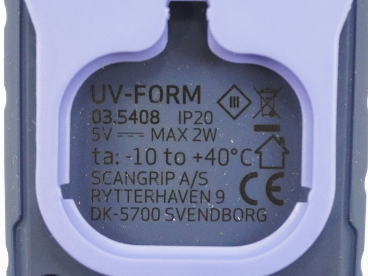 Scangrip 03.5408 Rechargeable LED work light with UV-light on top