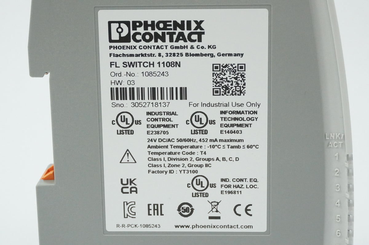 Phoenix Contact 1085243 FL SWITCH 1108N