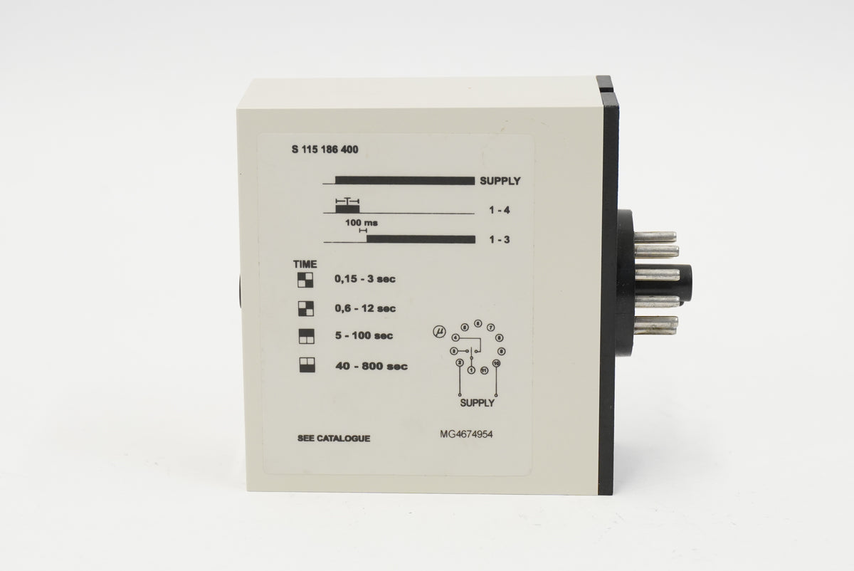 Carlo Gavaz S 115 186 400 Star-delta Timer, 400V, 50/60Hz