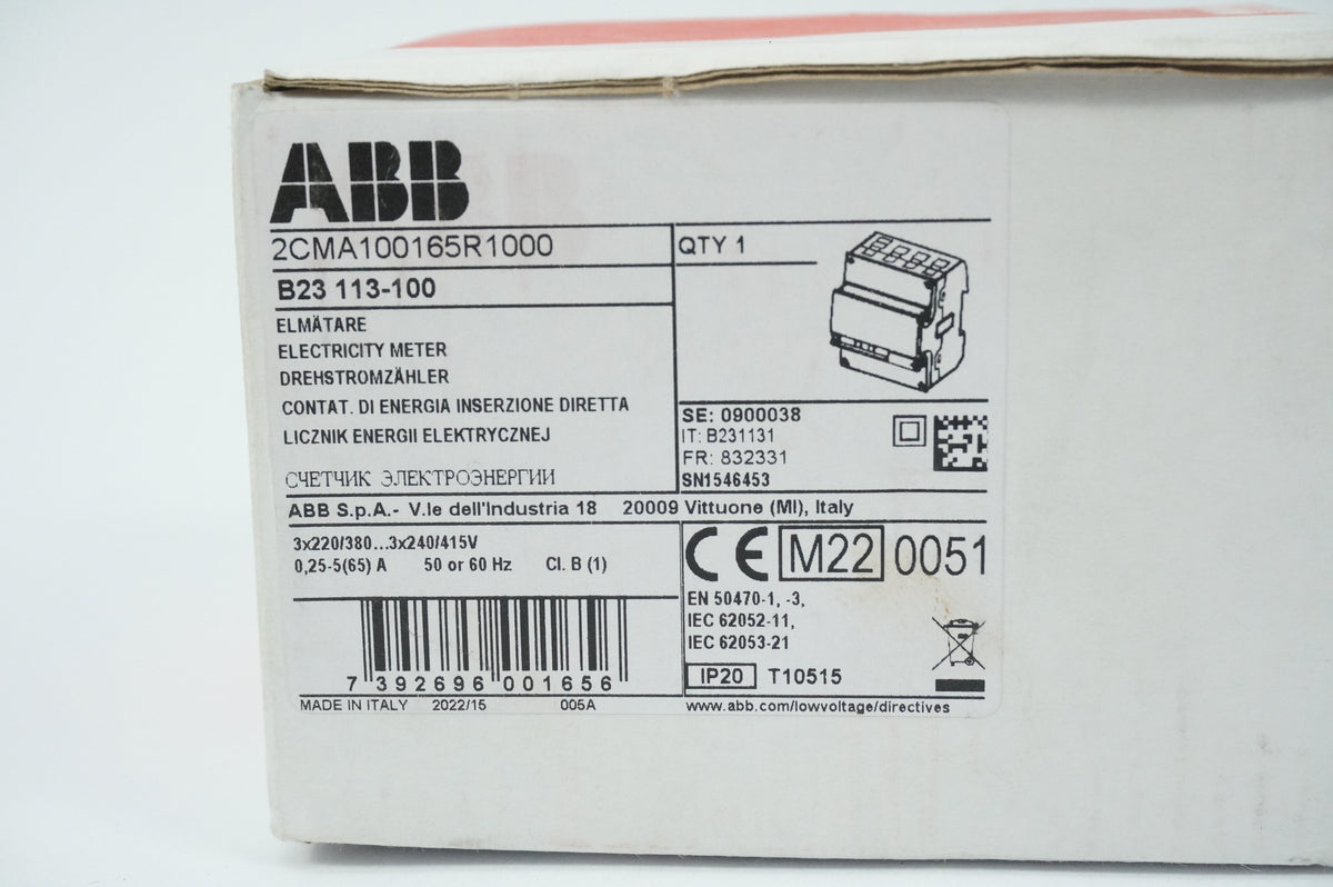 Abb 2CMA100165R1000 B23 113-100 Electricity Meter (3-phase Direct Connection)