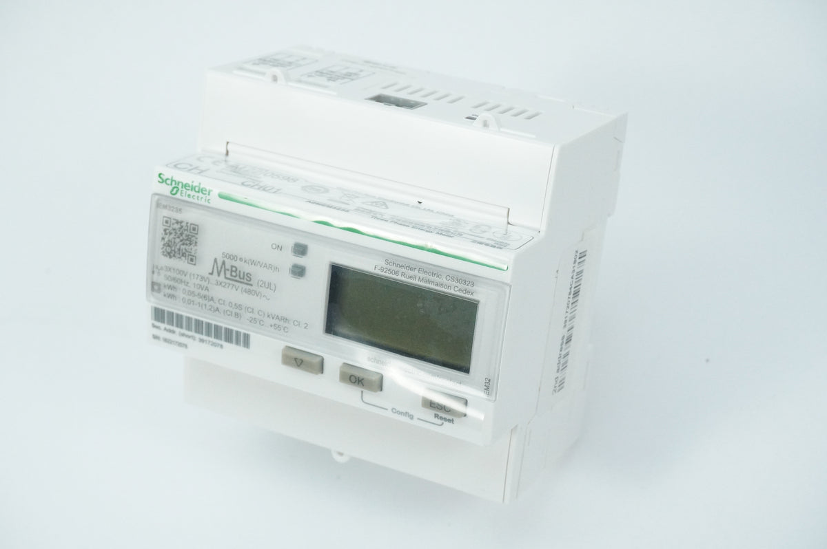 Schneider Electric A9MEM3235 iEM3235 6A Watt-hour Meter, Multi-tariff
