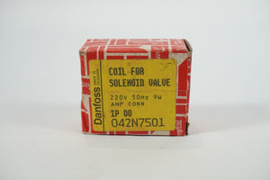 Danfoss 042N7501 Coil for Solenoid Valve 220V 50Hz 9W AMP CONN IP00