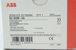 Abb 2CDS272337R0064 SU 202M - C6 Circuit Breaker System Pro M Compact