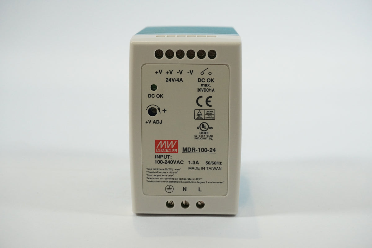 Mean Well MDR-100-24 Rail Power Supply 100-240VAC, 1.3A 50/60Hz