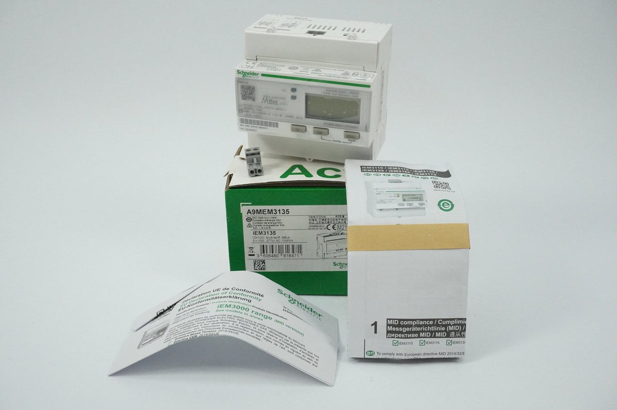 Schneider Electric A9MEM3135 iEM3135 63A Watt-hour Meter
