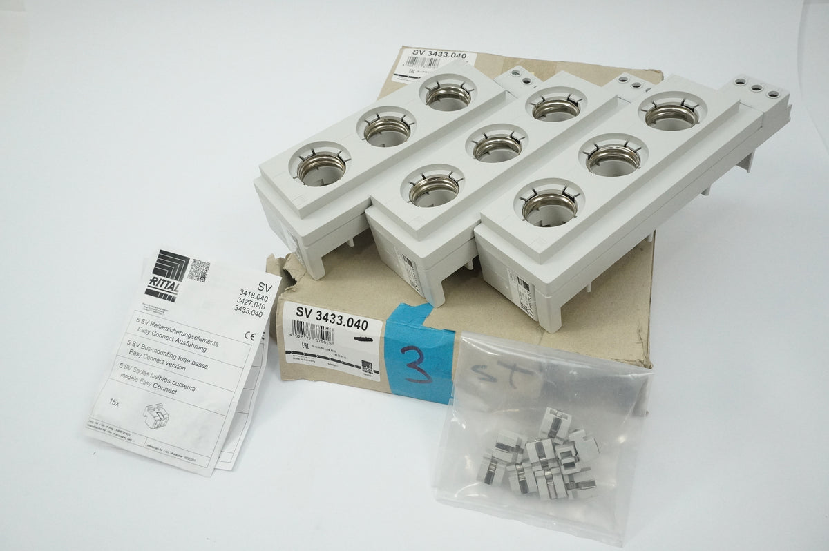 Rittal SV 3433.040 SV 3433.040 Busbar Fuse Holder Component Batch 3pcs.