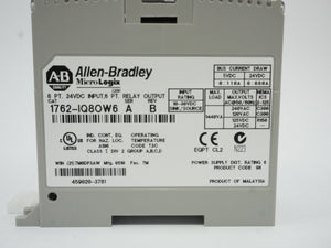 Ab 1762-IQ8OW6 MicroLogix 1200 8PT 24VDC Relay Output Module Series A Rev. B