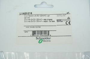 Schneider Electric LV429218 3 Connectors (2x 50-120mm²) + Phase Barriers