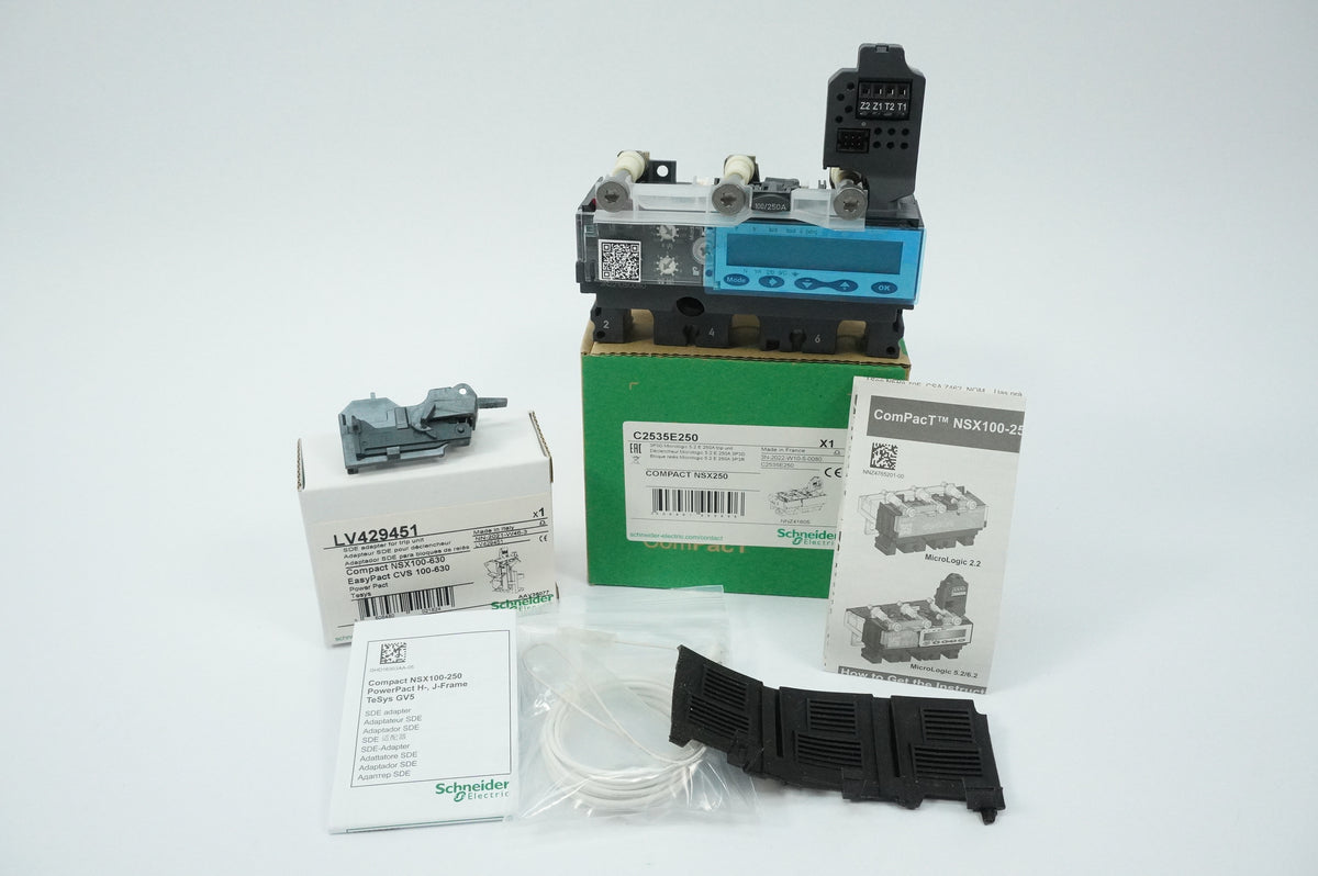 Schneider Electric C2535E250 Compact NSX250 Micrologic 5.2 E 250A Trip Unit 3P3D