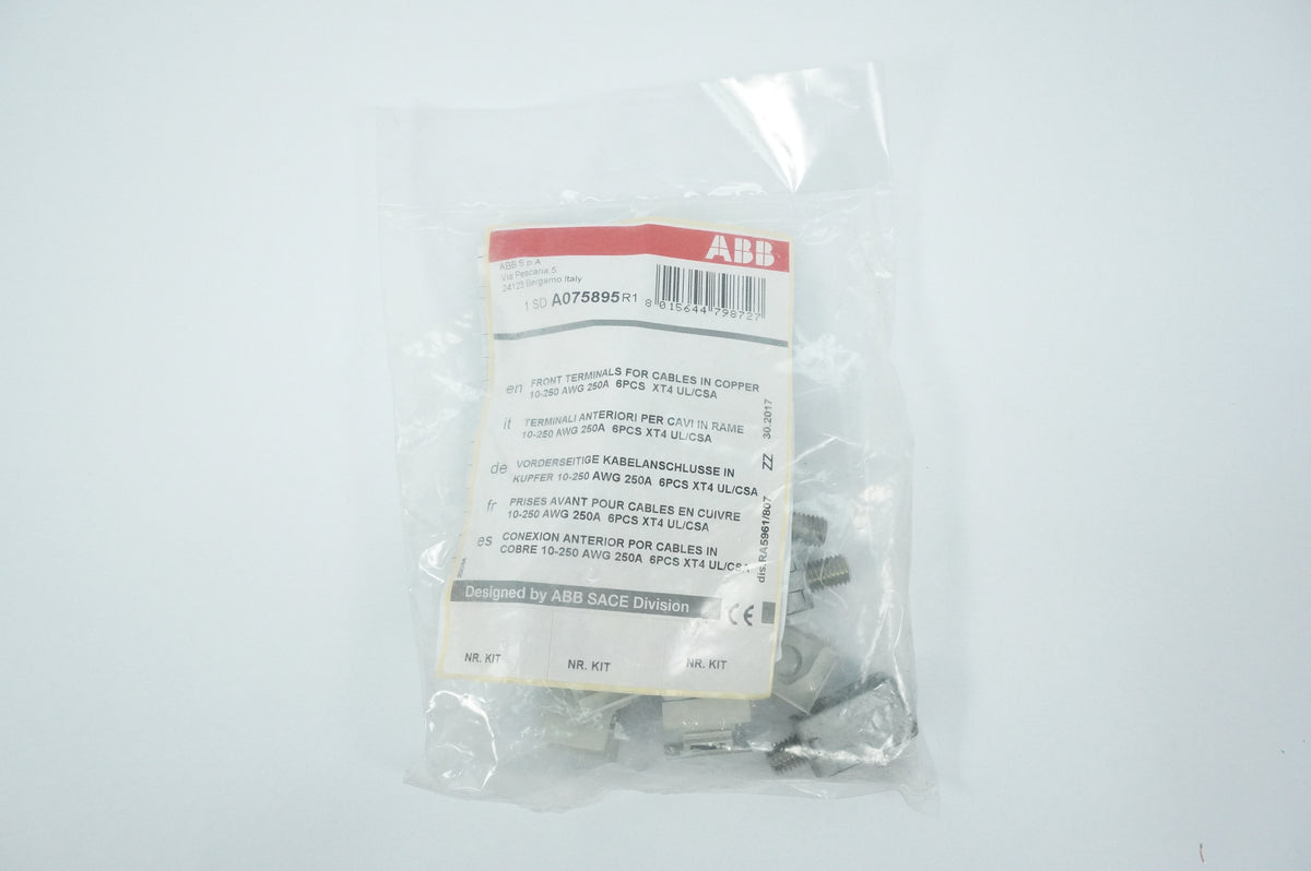 Abb 1SDA075895R1 Front Terminals for Cables in Copper 10-250