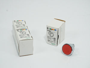 Schneider Electric ZB4BA4 Flush Pushbutton Head 3 Pcs.