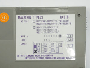 Mitsubishi QX818 Mazatrol T Plus CNC Control Unit