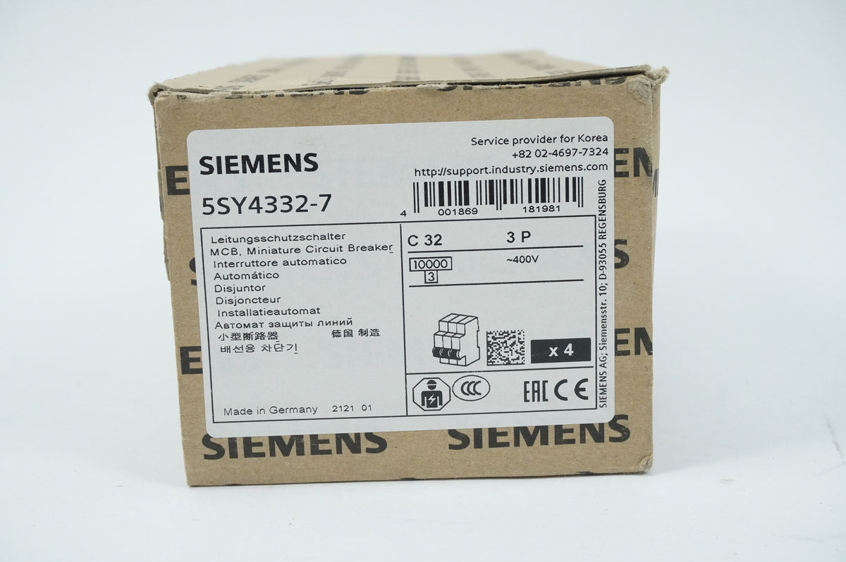 Siemens 5SY4332-7 5SY4332-7 Miniature circuit breaker C32 400V (204143444717)