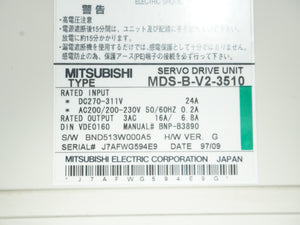 Mitsubishi MDS-B-V2-3510 Servo Drive Unit