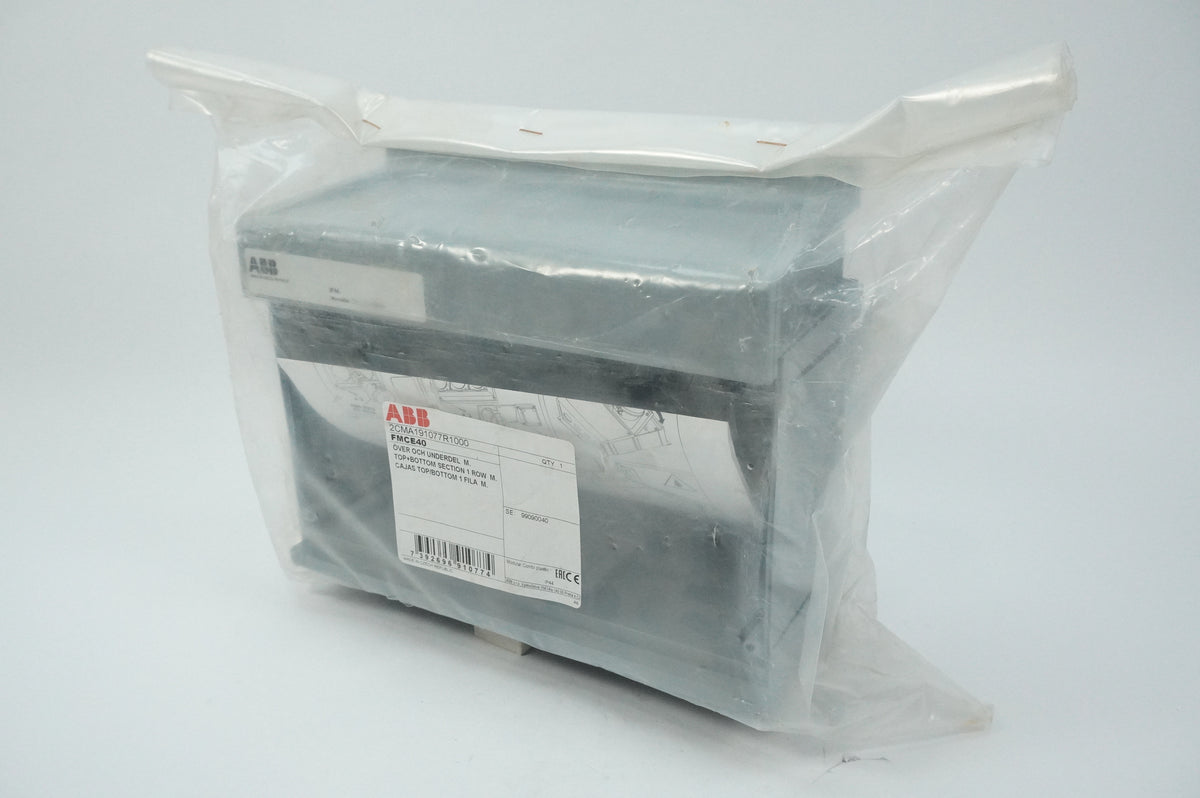 Abb 2CMA191077R1000 Top+Bottom Section 1 Row Modular Combi Plastic Enclosure