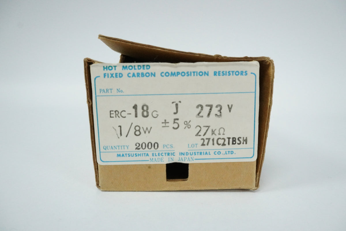 Matsushita Electric Industrial ERC18GJ273V Hot Molded Fixed Carbon Comp Resistor