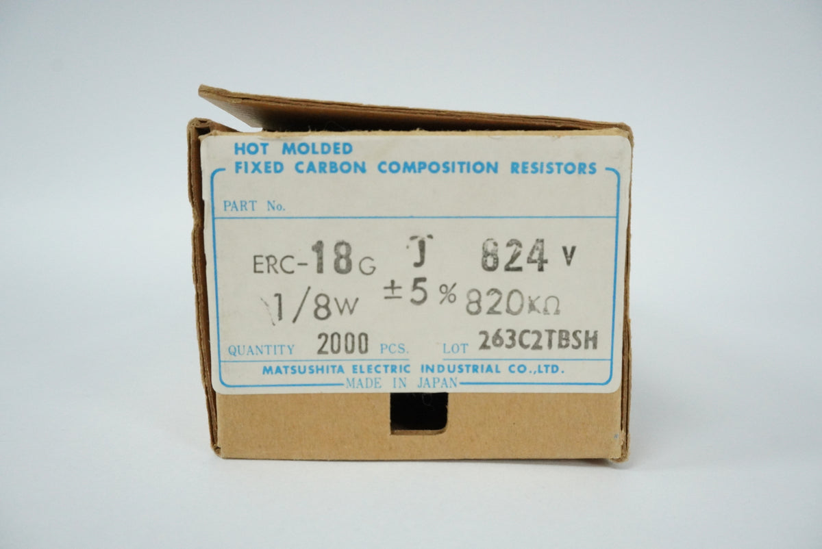 Matsushita Electric Industrial ERC18GJ824V Hot Molded Fixed Carbon Comp Resistor