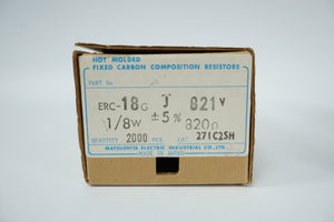 Matsushita Electric Industrial ERC18GJ821V Hot Molded Fixed Carbon Comp Resistor