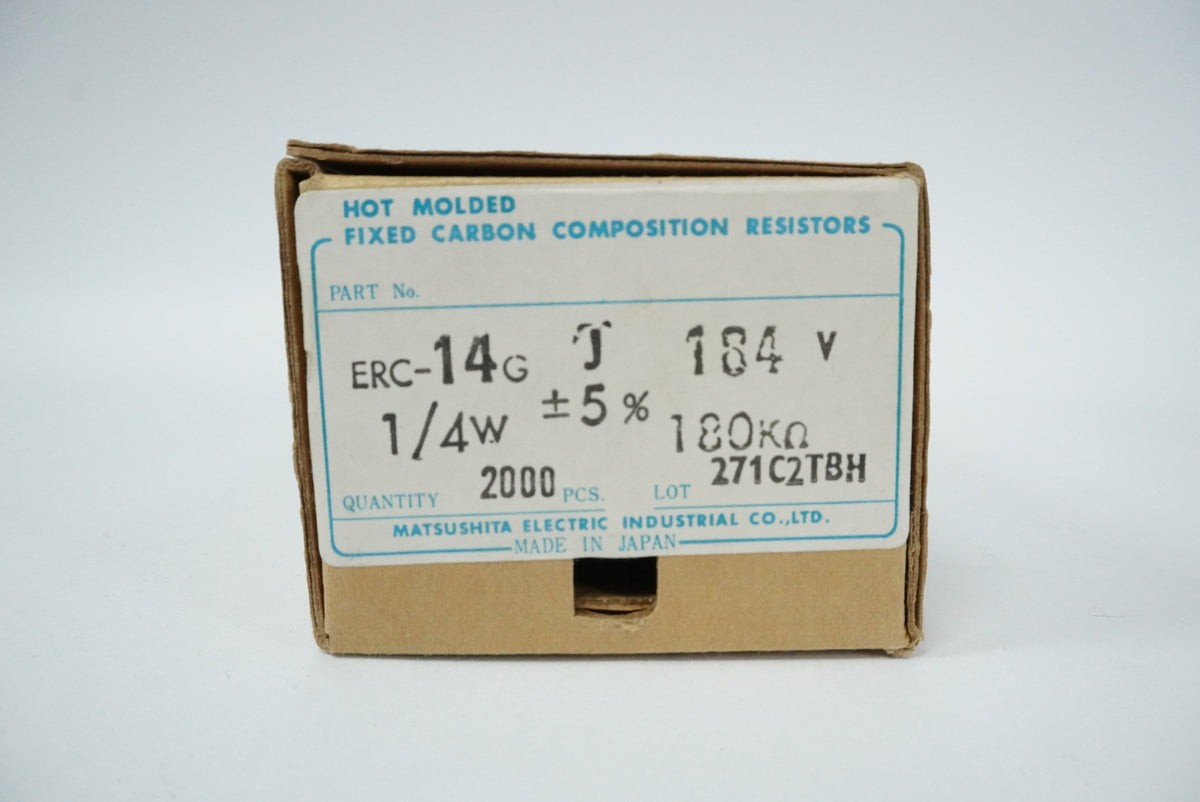 Matsushita Electric Industrial ERC14GJ184V Hot Molded Fixed Carbon Comp Resistor