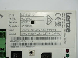 Lenze EVF8201-E EVF8201-E 00384003 With filter 390 304 EZ F1 009A002