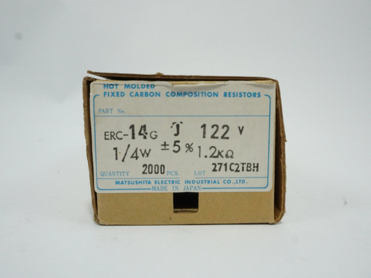 Matsushita Electric Industrial ERC14GJ122V Hot Molded Fixed Carbon Comp Resistor