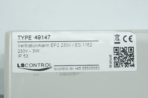 LS Control 49147 VentilationAlarm EP2 230V / ES 1162