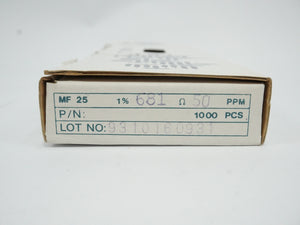 Yageo MF0207FTE52-681R MF 25 Metal Film Resistor 681 Ohm 1% 50PPM
