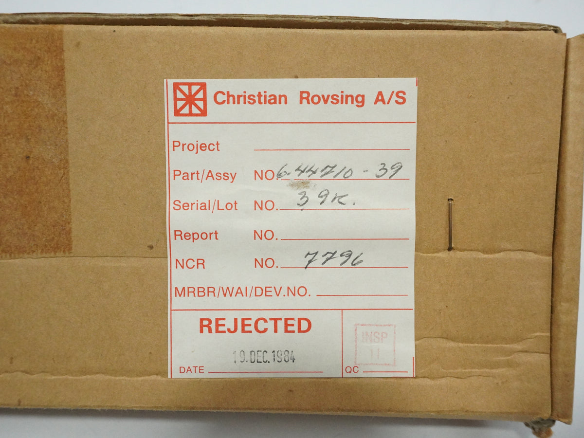 Christian Rovsing A/S 6.44710-39 3.9kΩ 5% Resistors