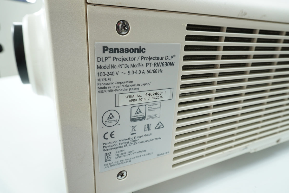 Panasonic PT-RW630W PT-RW630W DLP Projector