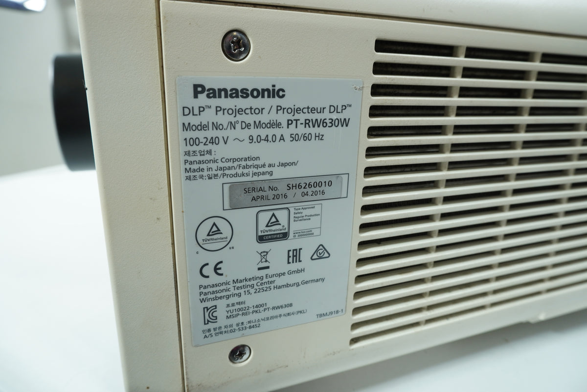 Panasonic PT-RW630W PT-RW630W DLP Projector