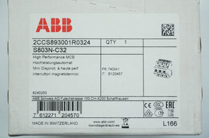 Abb 2CCS893001R0324 S803N-C32 High Performance MCB