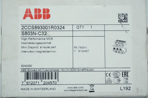 Abb 2CCS893001R0324 S803N-C32 High Performance MCB