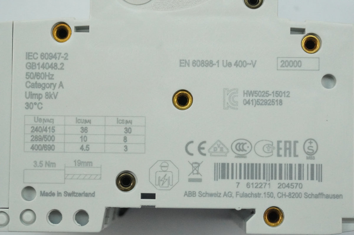Abb 2CCS893001R0324 S803N-C32 High Performance MCB