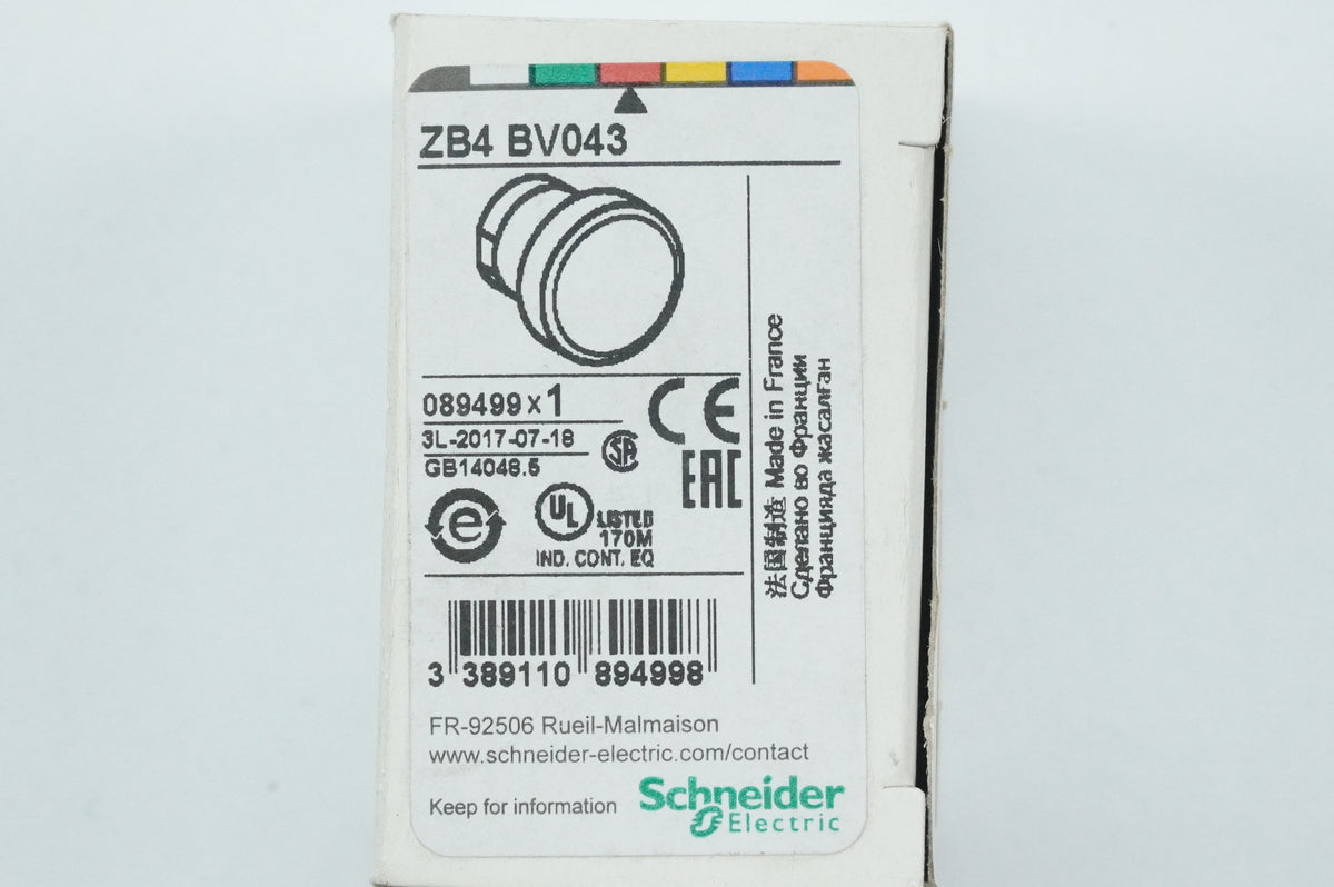 SchneiderE ZB4BV043 Head for Pilot Light