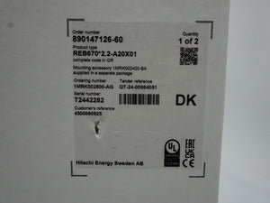 Hitachi Energy 1MRK002800-AG REB670 2.2-A20X01 Busbar Protection Relay