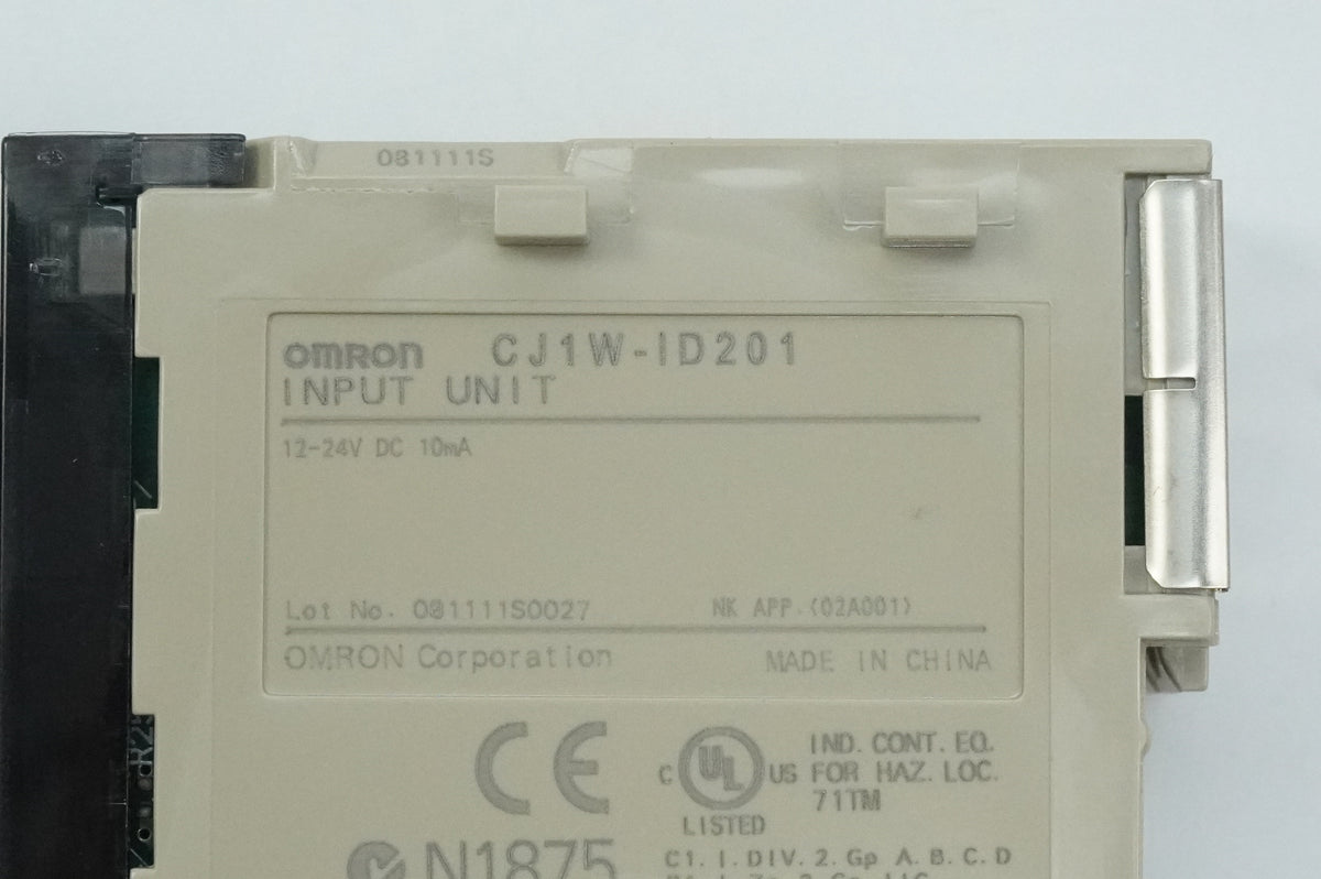 Omron CJ1W-ID201 Input Unit 12-24VDC 10mA