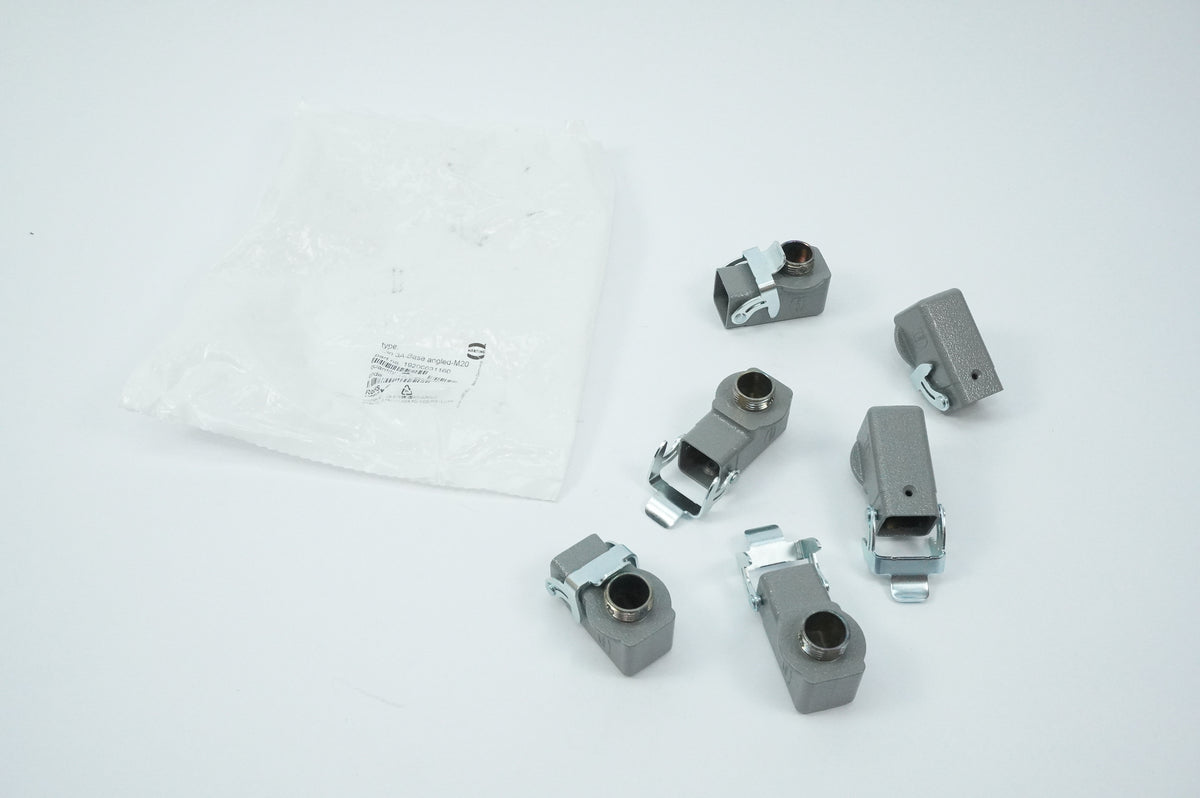 Harting 19200031160 Han 3A Screw-In Housing Angled-M20 Batch 6 Pcs.
