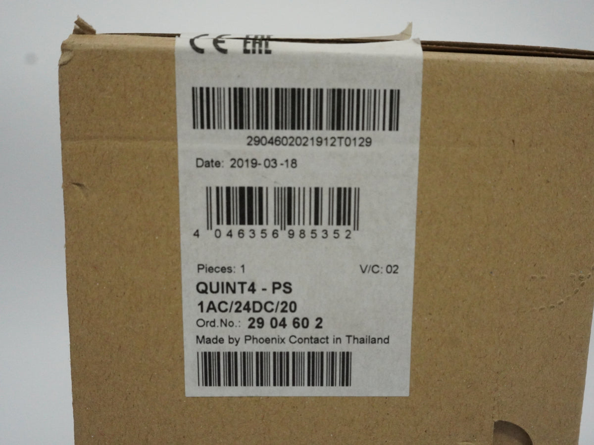 PhoenixCon 2904602 Phoenix Contact 2904602 QUINT4-PS/1AC/24DC/20 Power Supply Un