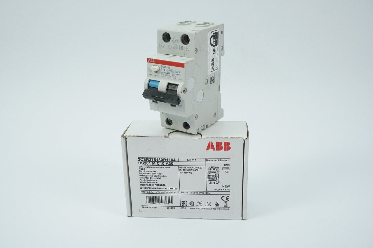 Abb 2CSR275180R1104 DS201 M C10 A30 RCBO System Pro M Compact
