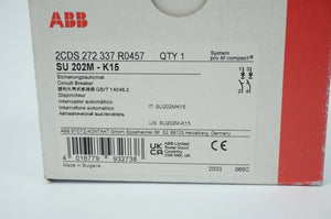 Abb 2CDS272337R0457 SU202M-K15 Circuit Breaker Pro M Compact