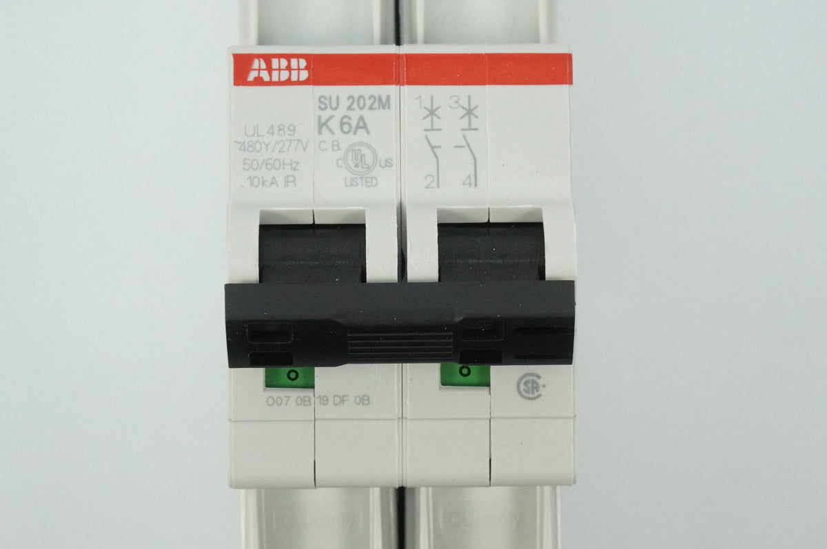 Abb 2CDS272337R0377 SU 202M-K6 Circuit Breaker 2-pole 6A K-characteristic