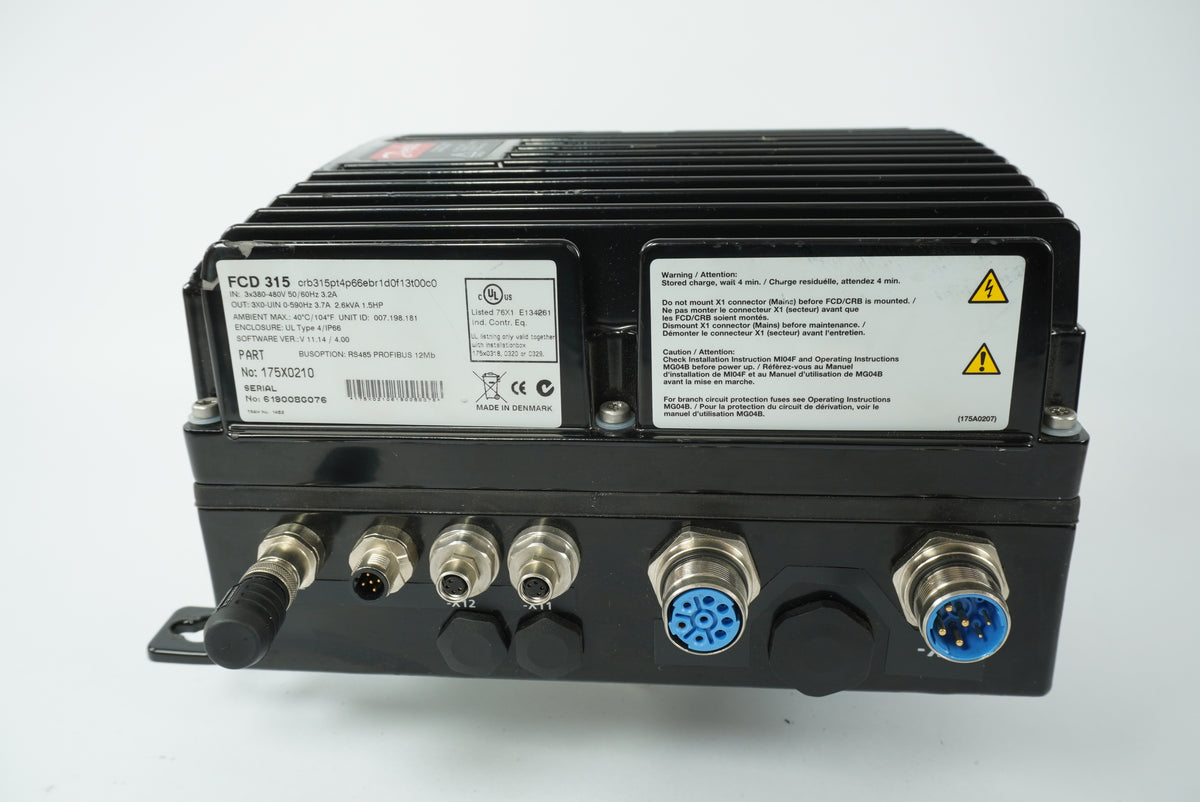 Danfoss 175X0210 FCD 315 VLT Drive crb315pt4p66ebr1d0f13t00c0