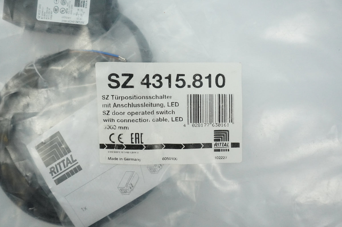 Rittal SZ 4315.810 SZ Door Operated Switch with Connection Cable, LED, 3000mm