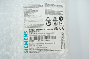 Siemens 3WL9111-0AH11-0AA0 Circuit Breaker Accessory