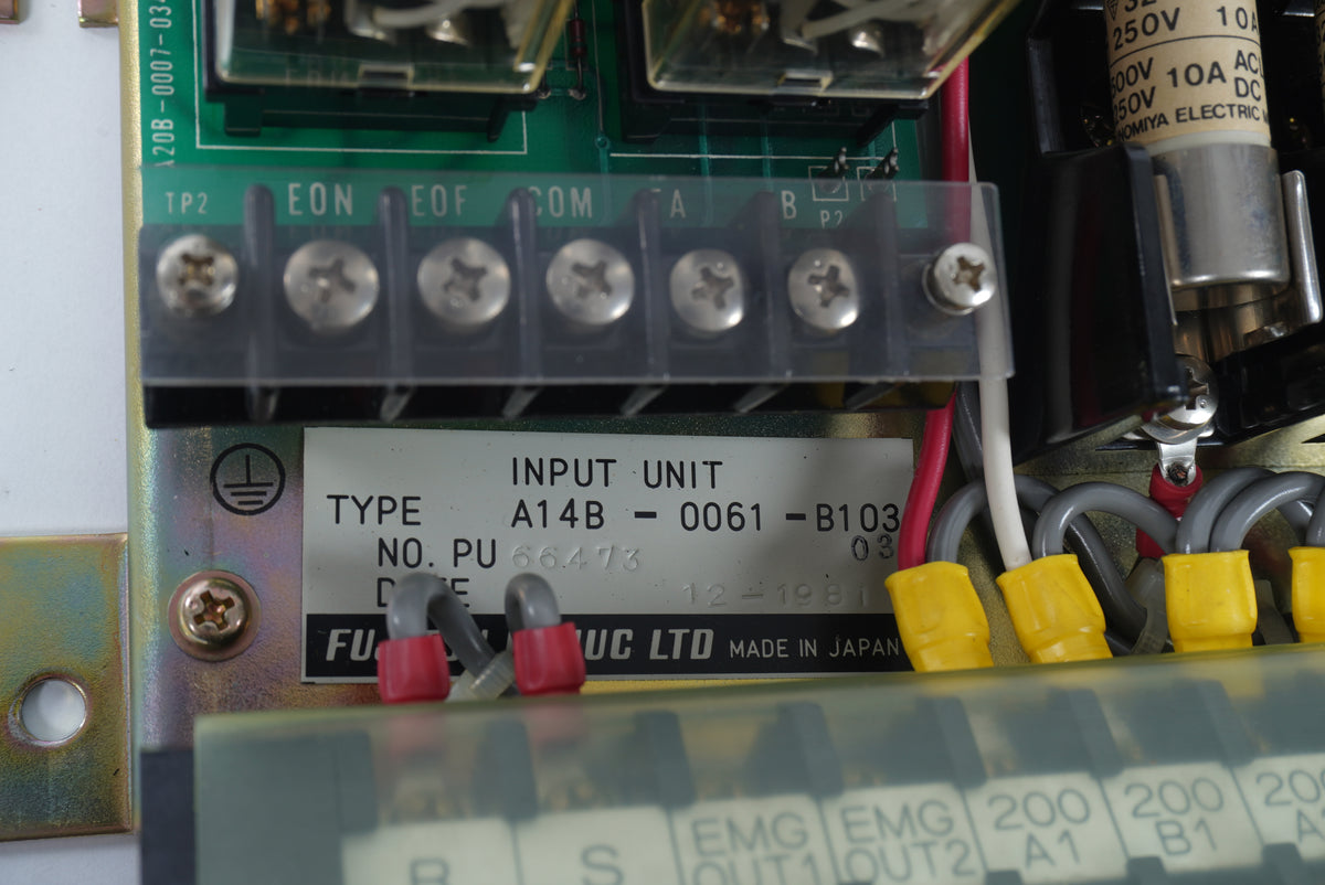 Fanuc A14B-0061-B103 Input Unit W: A20B-0007-0340/06A