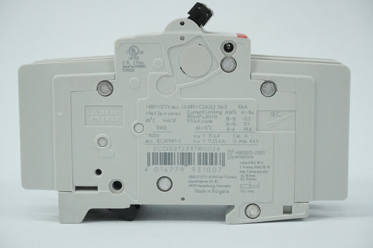 Abb 2CDS272337R0024 SU 202M-C2 Circuit Breaker Pro M Compact