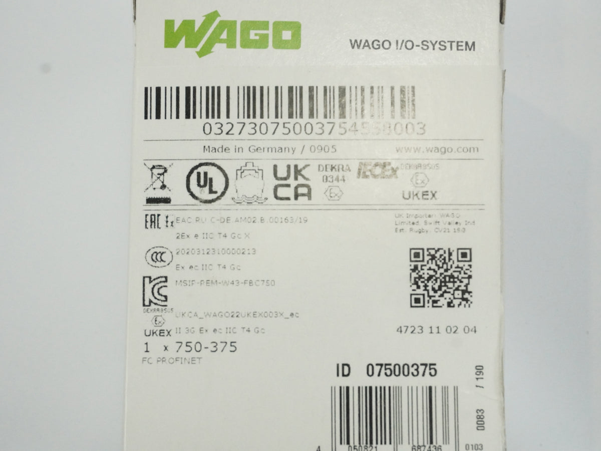 Wago 750-375 FC PROFINET